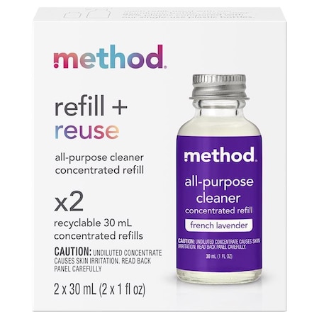 Method Method French Lavender Scent Concentrated All Purpose Cleaner Refill Liquid 1 oz 10769